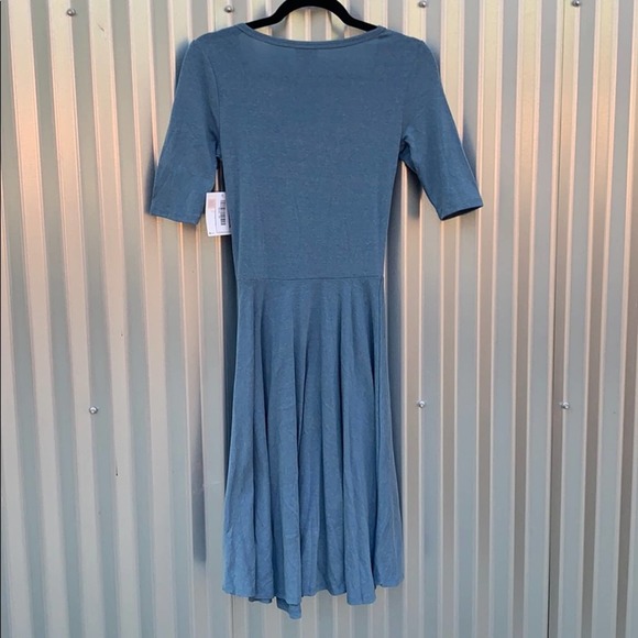 NWT Lularoe Blue Nicole Day Dress XS - Picture 9 of 9